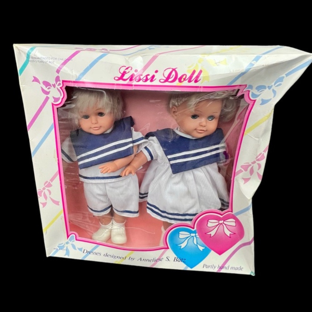 Lissi Doll Two Hearts Collection Twin 12" Dolls Boy and Girl 12” 1990’s